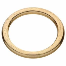 Steel Connecting Ring, Brass-Plated, 1.5-In. x #3