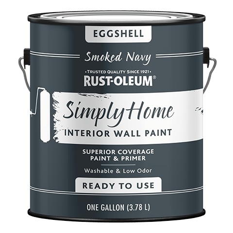 Rust-Oleum® Simply Home® Interior Wall Paint  Eggshell Smoked Navy