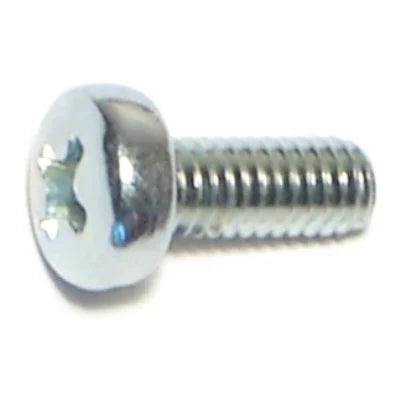 Monster Fastener Zinc Plated Class 4.8 Steel Coarse Thread Phillips Pan Head Machine Screws