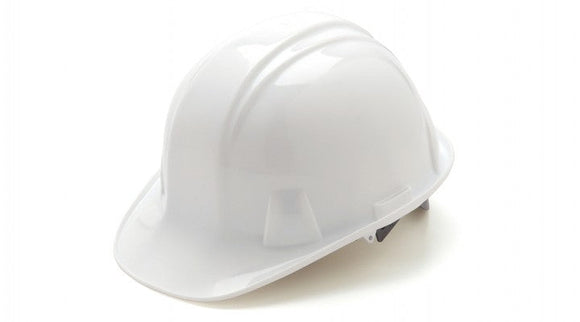 Pyramex Sl Series Cap Style Hard Hat White Cap Style 4-Point Ratchet (White)