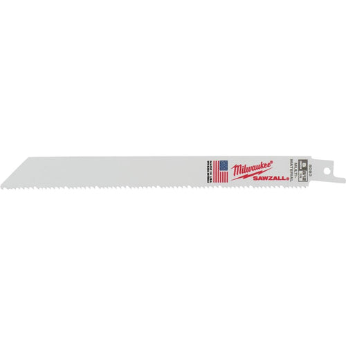 Milwaukee Sawzall 8 In. 8/12 TPI Multi-Material Reciprocating Saw Blade