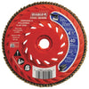 Diablo Steel Demon 4-1/2 In. x 5/8 In.-11 40-Grit Type 29 Angle Grinder Flap Disc with Hub