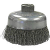 Weiler Vortec 6 In. Crimped 0.02 In. Angle Grinder Wire Brush