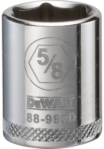 Dewalt 3/8 Drive Standard Length Sockets (6 Point) 5/8-In.