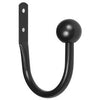 Curtain Hold Back, Ball End, Black, 2-Pk.