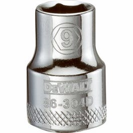 Metric Shallow Socket, 6-Point, 3/8-In. Drive, 9mm
