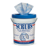 ITW Professional Brands SCRUBS Hand Cleaner Towels, Cloth, 10-1/2 x 12-1/4, Blue/White, 72/Bucket (10-1/2 x 12-1/4, Blue/White)