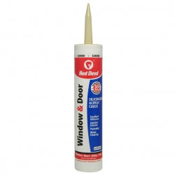 Red Devil Window & Door Siliconized Acrylic Caulk (Almond) 10.1 fl. oz